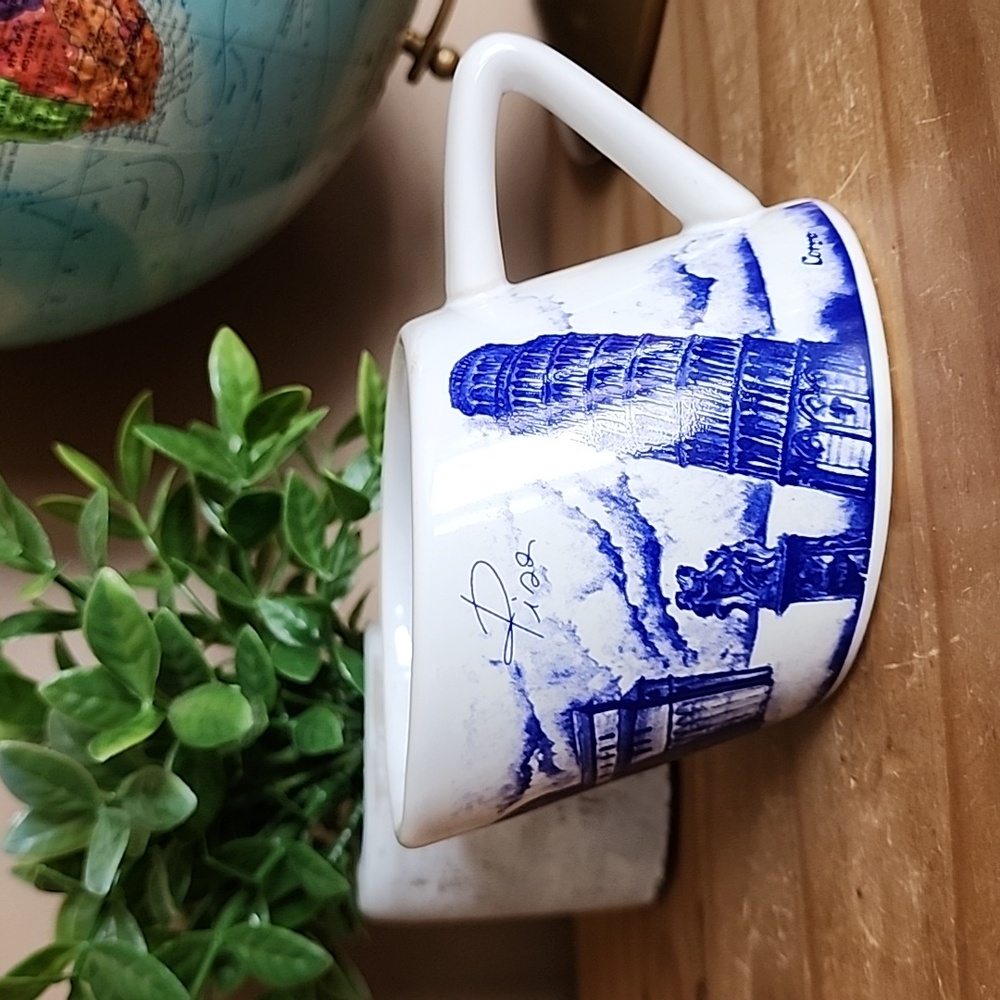 Leaning Tower of Pisa ceramic coffee mug